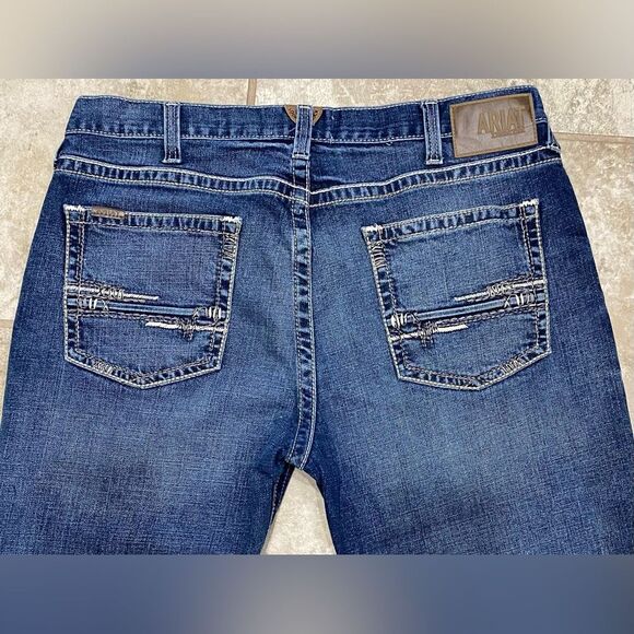 Ariat M5 Straight Fit Jeans Men’s 38x30 Dark Wash Stretch Denim. LNWO Tags - Picture 5 of 13